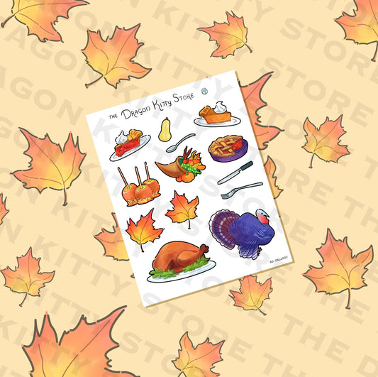 Thanksgiving Feast Deco Stickers