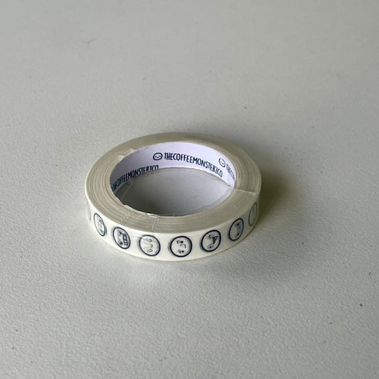 [LIMIT 1 PER PERSON] TheCoffeeMonsterzCO Vertical Emoti Heads 2.0 Washi Tape