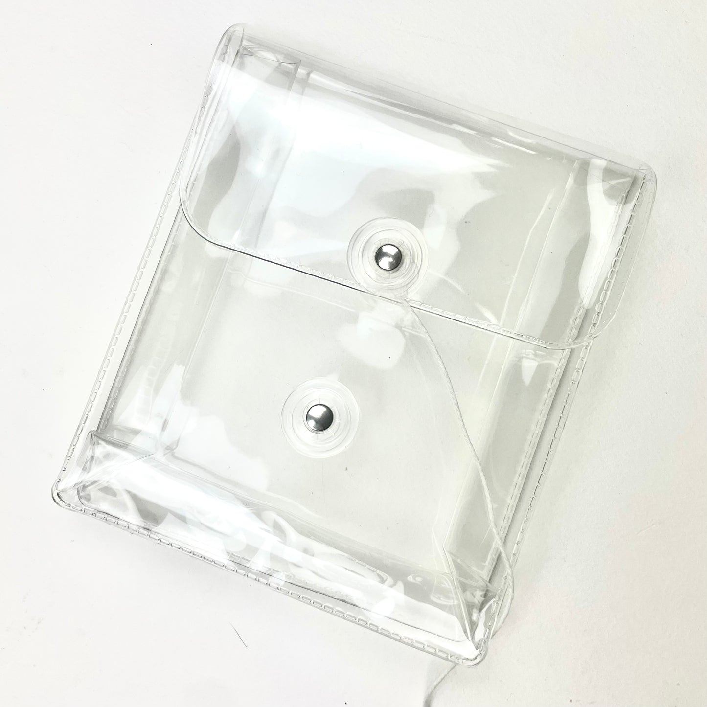 Clear Stationery Pouch with String Closure